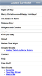 Mobile Screenshot of laurenbarnholdt.com