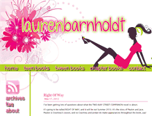 Tablet Screenshot of laurenbarnholdt.com